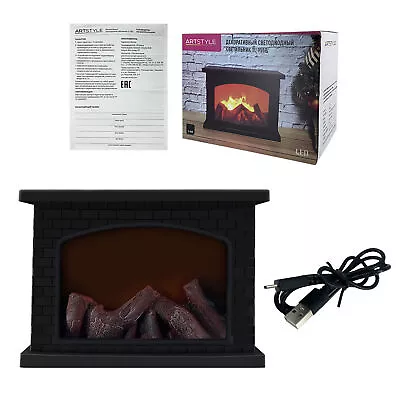 Electric Fireplace Stove Light Simulated Carbon Flame Retro LED Simulated • $51.70