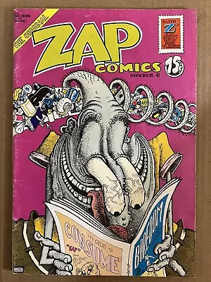 Zap Comics #6 | 2nd Print FN+ | Gilbert Shelton R Crumb Underground Comix • $25.95