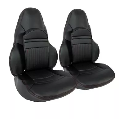 For Chevy Corvette C5 1997-04 Leather Custom & Compatible Front Full Seat Covers • $115