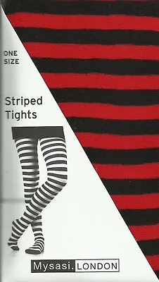 Stripey Tights One Size Various Colours Freepost • £6.25