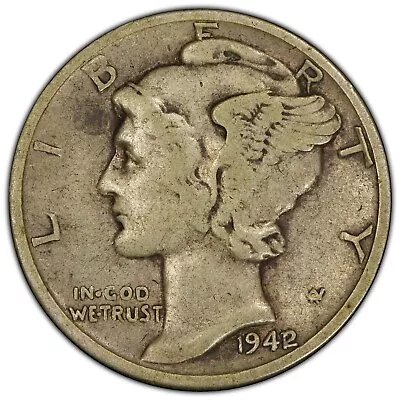1942/1 10C PCGS VF25 Mercury Dime 174835 • $599.95