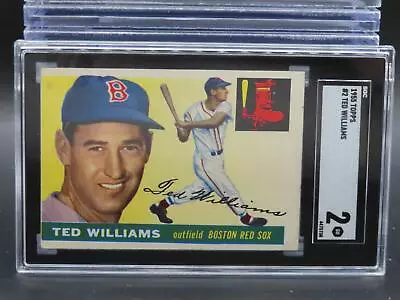 1955 Topps Ted Williams #2 SGC 2 Boston Red Sox GD • $36