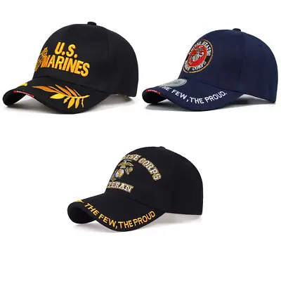 U.S. Marine Corps Adjustable Ball Caps - Several Designs/Colors Free Shipping!! • $13.95