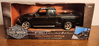 American Muscle Harley-davidson Limited Edition Ford F-150 Pickup Black 1:18 • $35