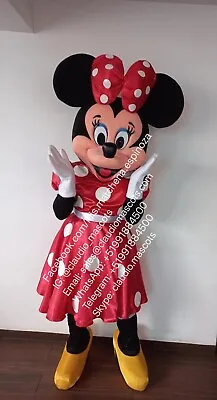 Minnie Mouse Mice Mascot Costume Cosplay Botarga Halloween Claudio MASCOTS 2 • $289.99