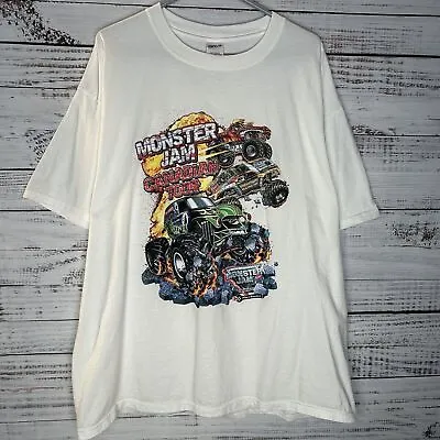 Vintage Y2K Monster Truck Monster Jam Grave Digger AOP Double Sided T-Shirt • $20.99