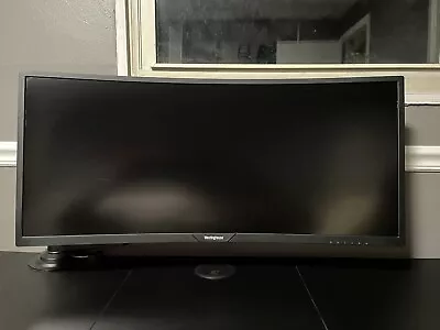 34” UWQHD 3440 X 1440 100hz Gaming Monitor & Gas Spring Monitor Arm • $200