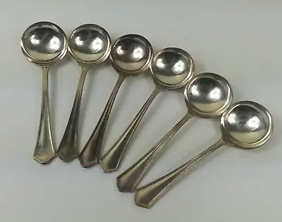 1877 N.F. Niagara Falls Silver Co Silverplated Soup Spoons Set Of 6 • $16.99