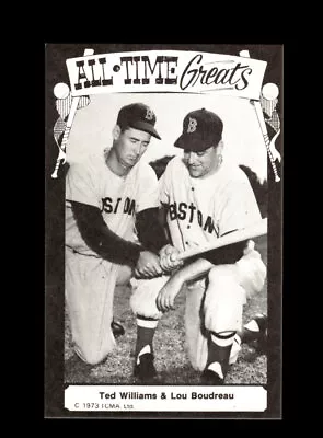 1973-79 TCMA All-Time Greats Set-Break #108 Ted Williams/Lou Boudreau EX-EXMINT • $0.79