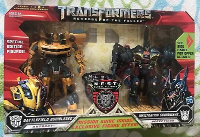 Transformers Rotf NEST Bumblebee Soundwave Mib . • $49.95