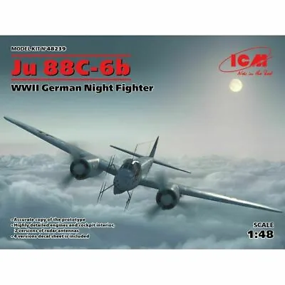 ICM 48239 WWII German Night Fighter Ju 88С-6b  1/48 • $36.79