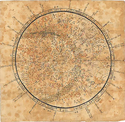 1800 Korean Celestial And Zodiacal Constellation Chart Zodiac Wall Art Poster • $13.95