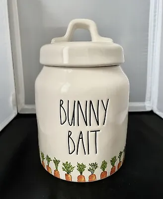 RAE DUNN BUNNY BAIT Carrot Canister Easter Small Treat Cookie Jar Spring NWT • $16
