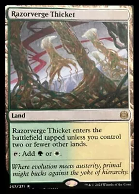 1 X Razorverge Thicket - Foil - Phyrexia: All Will Be One - NM-Mint - MTG • $3.47