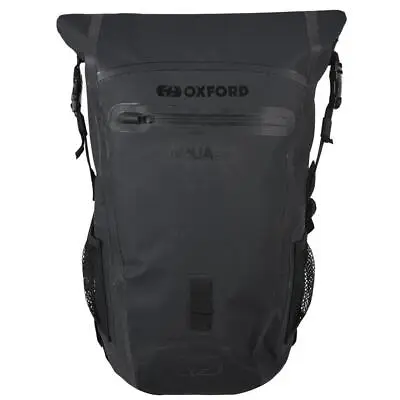 Oxford Aqua B-25 Hydro 25 Litre Motorcyle Motorbike Backpack Rucksack - Black • $67.79