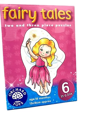 Orchard Toys Fairy Tales Kids Jigsaw Puzzles 6 In A Box Age 18 Mths + Brand NEW • £5.99