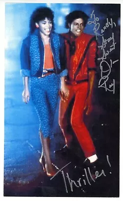 Ola Ray Signed 6x10 Michael Jackson Thriller Music Video Actress Autograph • $20