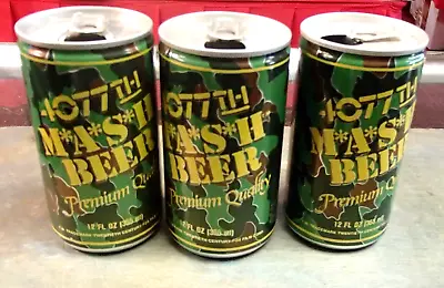 Three Mash 4077th Premium Aluminum Beer Cans Empty-no Rust/dents  M*a*s*h • $10.99