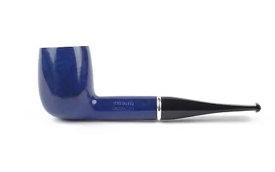 Pipe SAVINELLI Arcobaleno Blue 111 Ks 0 1/4in Billiard Straight Briar Smooth • $121.35