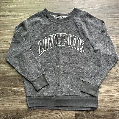 PINK Victoria’s Secret Crew Neck Pullover Gray Women’s Size XS • $10.97