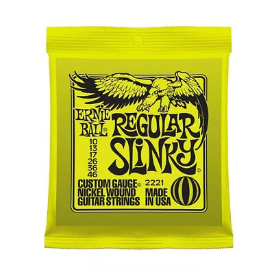 For Ernie Ball 2221 Regular Slinky 10-46 Electric Guitar Strings Brand New • $9.49