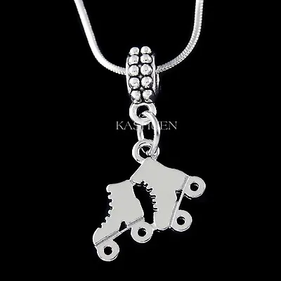 Roller Skates In Line Derby Skating Charm Necklace Bangle Keychain Women Jewelry • $49