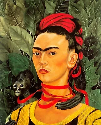 Print -  Self Portrait With A Monkey 1940 - Frida Kahlo • $12.34