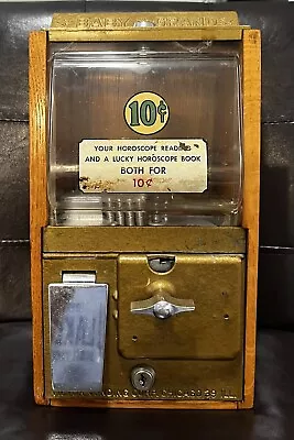 **Vintage Victor Baby Grand Ten Cent Gumball Candy Vending Machine • $135