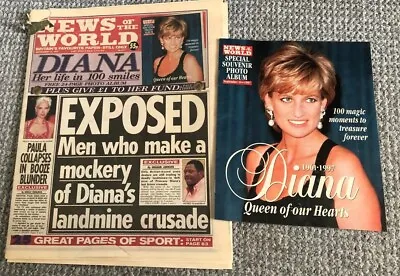 £3.95 • Buy THE NEWS Of The WORLD 14 SEPT 1997 PRINCESS DIANA -Inc   VGC