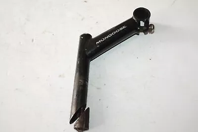 Vintage 90's Black Mongoose Quill Stem 120mm 25.4mm 43º Rise 22.2mm USA Shipper! • $10.57