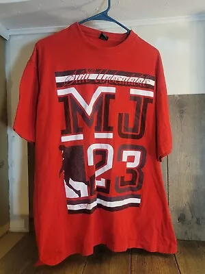 Vtg Rap T Shirt Iced Out Clothing Michael Jordan Chicago Bulls MJ23 Still Unbeat • $28.95