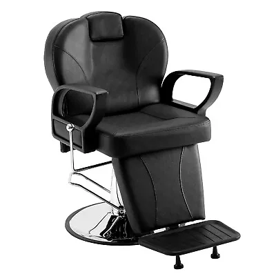VEVOR Salon Chair Barber Chair For Hair Stylist Reclining Hydraulic Chair • £275.99