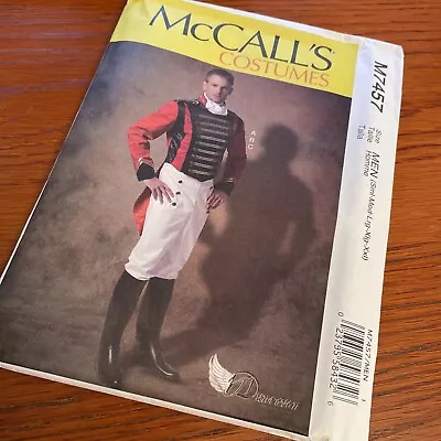 McCall's M7457 Prince Military Men's  Historical Costume Jacket W Epaulets • $19.99