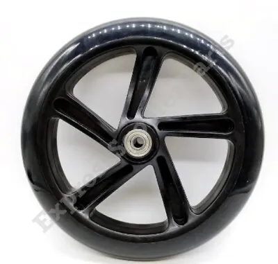 200mm ADULT SCOOTER WHEEL 30mm WIDE In BLACK FITTED WITH ABEC-11 608zz BEARINGS • £16.95