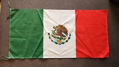 MEXICO FLAG  80cm X 40cm COAT OF ARMS BANNER BANDERA MEXICANA • $7
