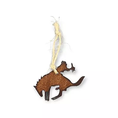 Western Christmas Ornament Texas Rodeo Cowboy Bucking Bronco Silhouette  Metal • $15