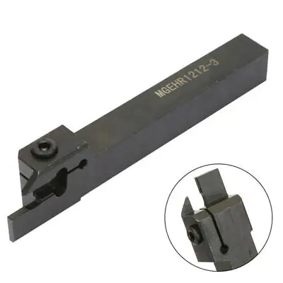 Lathe Cut-Off Grooving Tool Holder  10 Carbide Inserts For Metal Turning • £13.32