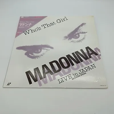 Madonna: Who's That Girl Live In Japan Laserdisc 45P6-9017 • $19.99