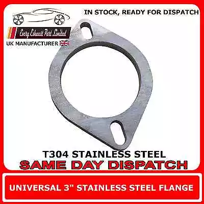 3  Inch / 76mm Bore T304 Stainless Steel Exhaust Flange Repair 8mm Thick • £13.65