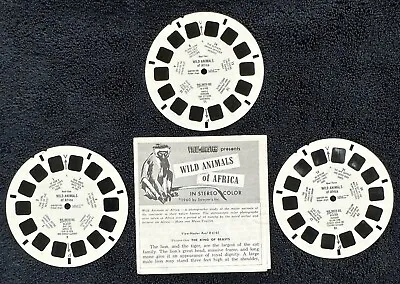 View Master Reel Set B 618 Wild Animals Of Africa With Booklet • $4.99