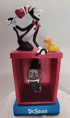 Cat In The Hat Dr Seuss Landing Park Watch In Collector Box Stand • $39.99