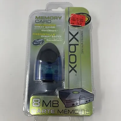 XBOX Memory Card 8 MB Brand New Mad Catz BLUE Clear TRANSLUCENT GameShark! • $34.99