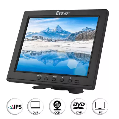 Eyoyo 8  TFT LCD TFT Monitor HDMI AV BNC VGA Input Color Screen For CCTV Camera • $79.07