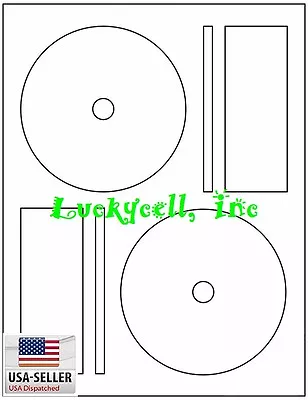 1000 CD / DVD Laser And Ink Jet Labels - Full Face Memorex Size! 500 Sheets! • $44.95