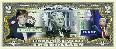Us $2 Dollars 2013 New York Commemorative Bank Donald Trump Value $99.99 • $99.99