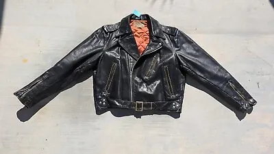 Vintage 50s Sears Hercules Horsehide Leather Motocycle Jacket Size L  • $1500