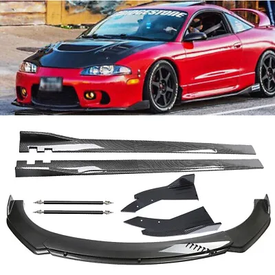 For Mitsubishi Eclipse GSX Front Bumper Lip Spoiler Splitter Body Kit+Side Skirt • $169.99