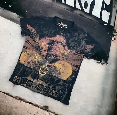 Cyber Grunge Punk Metal Faded AOP TShirt Short Sleeve Top Gothic Emo Skull Y2K • $25