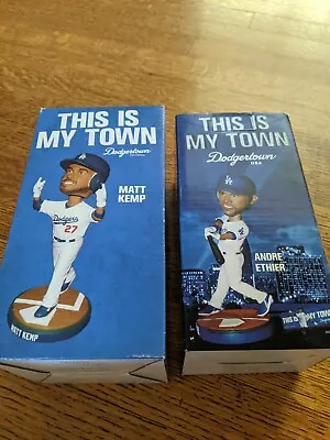 2010 Brand New LOS ANGELES DODGERS BOBBLEHEAD ANDRE ETHIER + MATT KEMP • $55