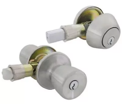 Mobile Home Stainless Steel Exterior Door Lock And Deadbolt • $30.95